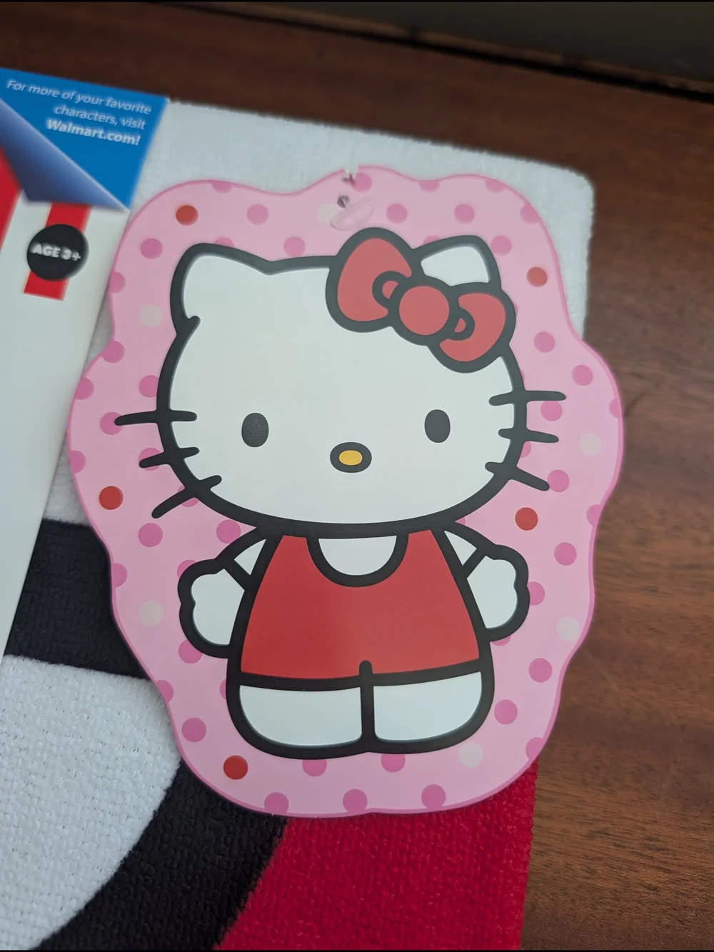 Hello Kitty Red and Pink Shaped Bath Towel